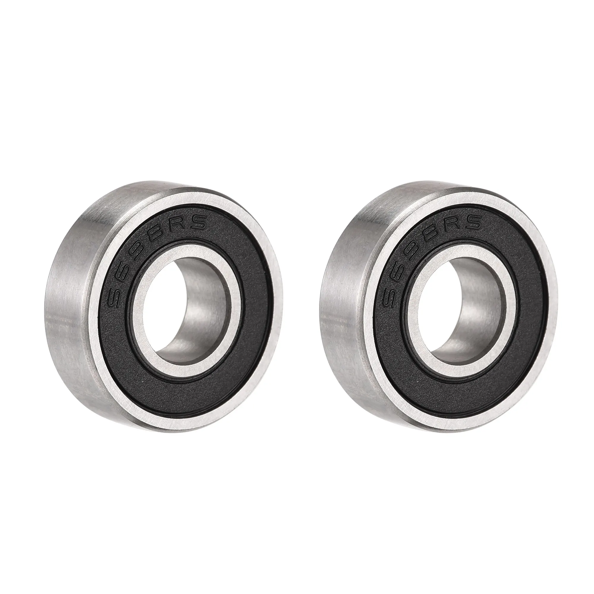 Uxcell 2Pcs S698-2RS Stainless Steel Ball Bearing 8x19x6mm Double Sealed Bearings