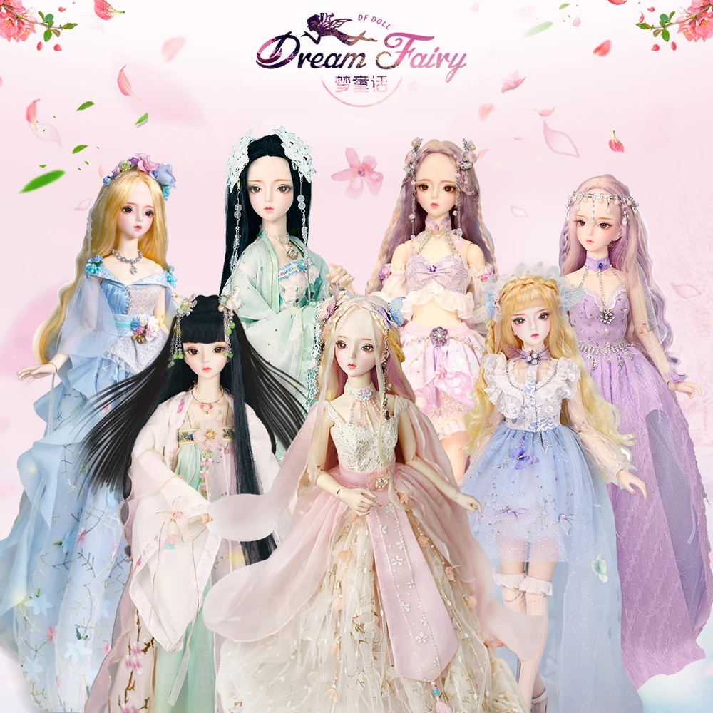 Dream Fairy 1/3 Doll BJD Joint Body 62cm Doll Full Set Including Clothes And Shoes Makeup DIY Toy Dolls Gift for Girls