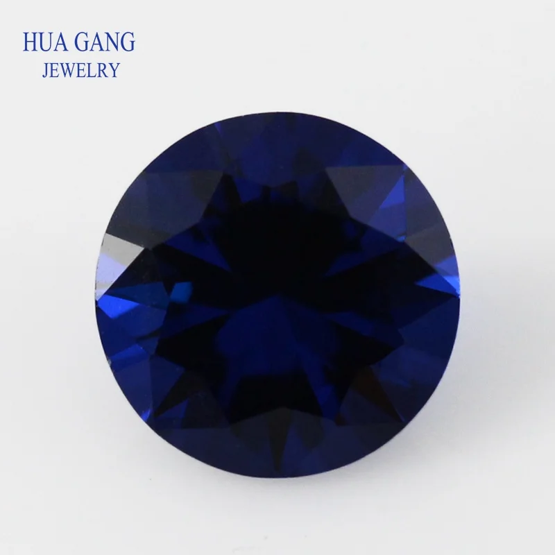 5A Synthetic Spinel Green Blue Stone multi-color 2.0~12mm Size Round Brilliant Cut For Jewelry