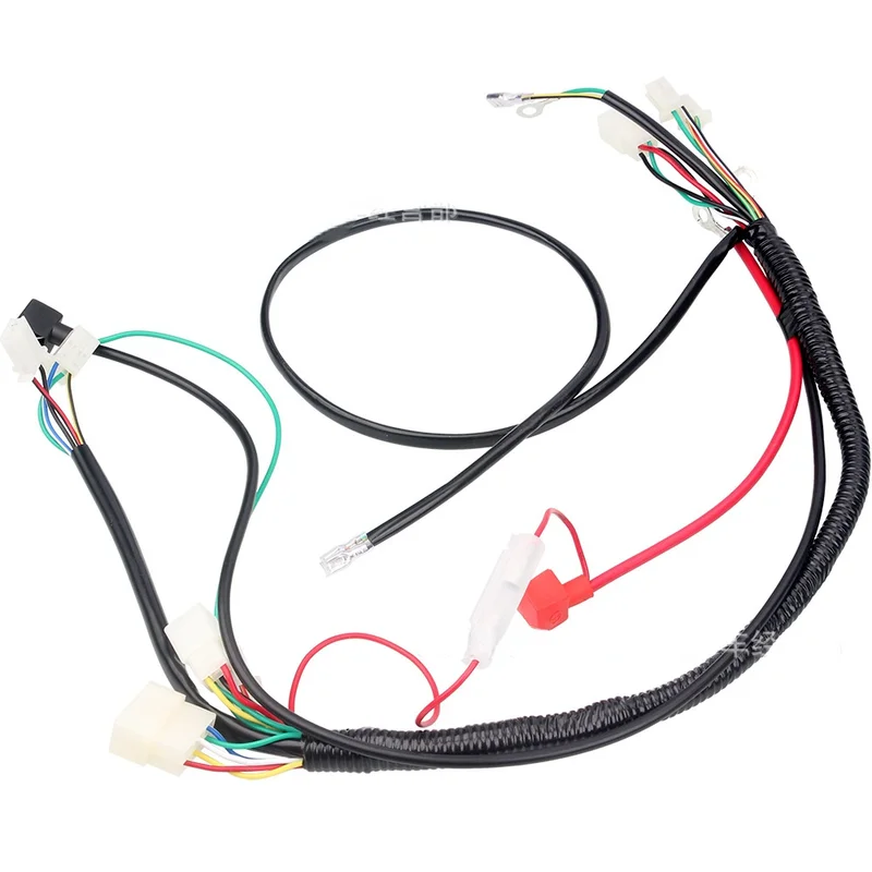 Motorcycle Universal Wireloom Wiring Harness Assembly For CG125-250CC most of CG 150cc 200cc 250cc ATV quad and dirt bike