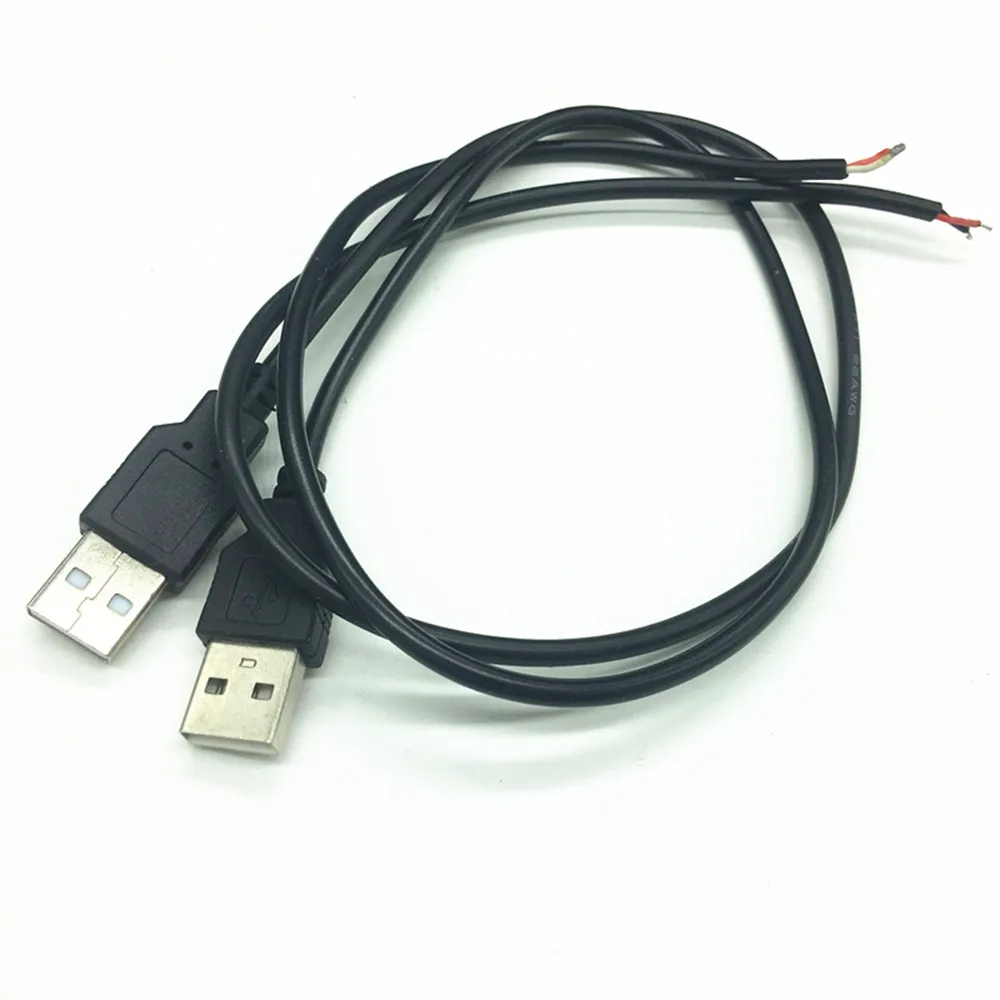 50CM 100CM USB LED Connector Cable line 2pin USB Socket Power Connect Wire Connectors for DC5V Single Color LED Strip Lights