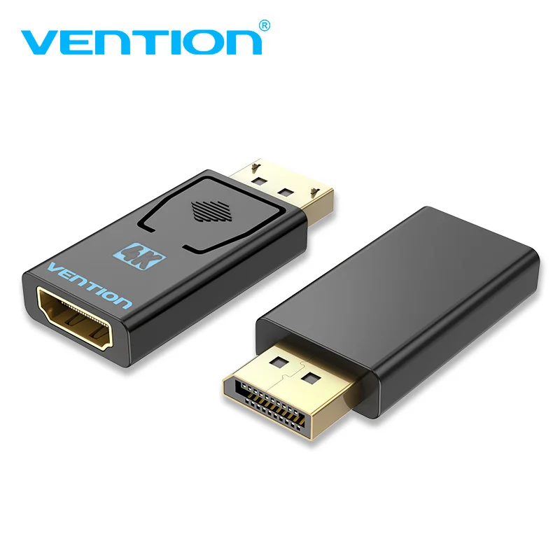 Vention DisplayPort do HDMI Adapter 4K męski DP do HDMI żeński konwerter audio wideo do laptopa PC projektor DisplayPort do HDMI — zdjęcie 2