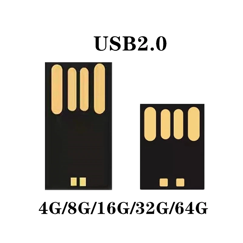 impermeabile di memoria flash 8 16 32 64GB USB 2.0 corto lungo bordo Udisk semi-finito chip pendrive all\'ingrosso Della Fabbrica