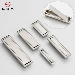 Modern Minimalist Tatami Decorative Furniture Door Handles Zinc Alloy Concealed Cabinet Push Pull Handles For Interior Doors