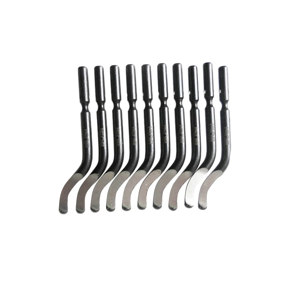 SIJIBOSI 10pc M2-HSS Shank Blade Swivel Head Deburring Burr Tool