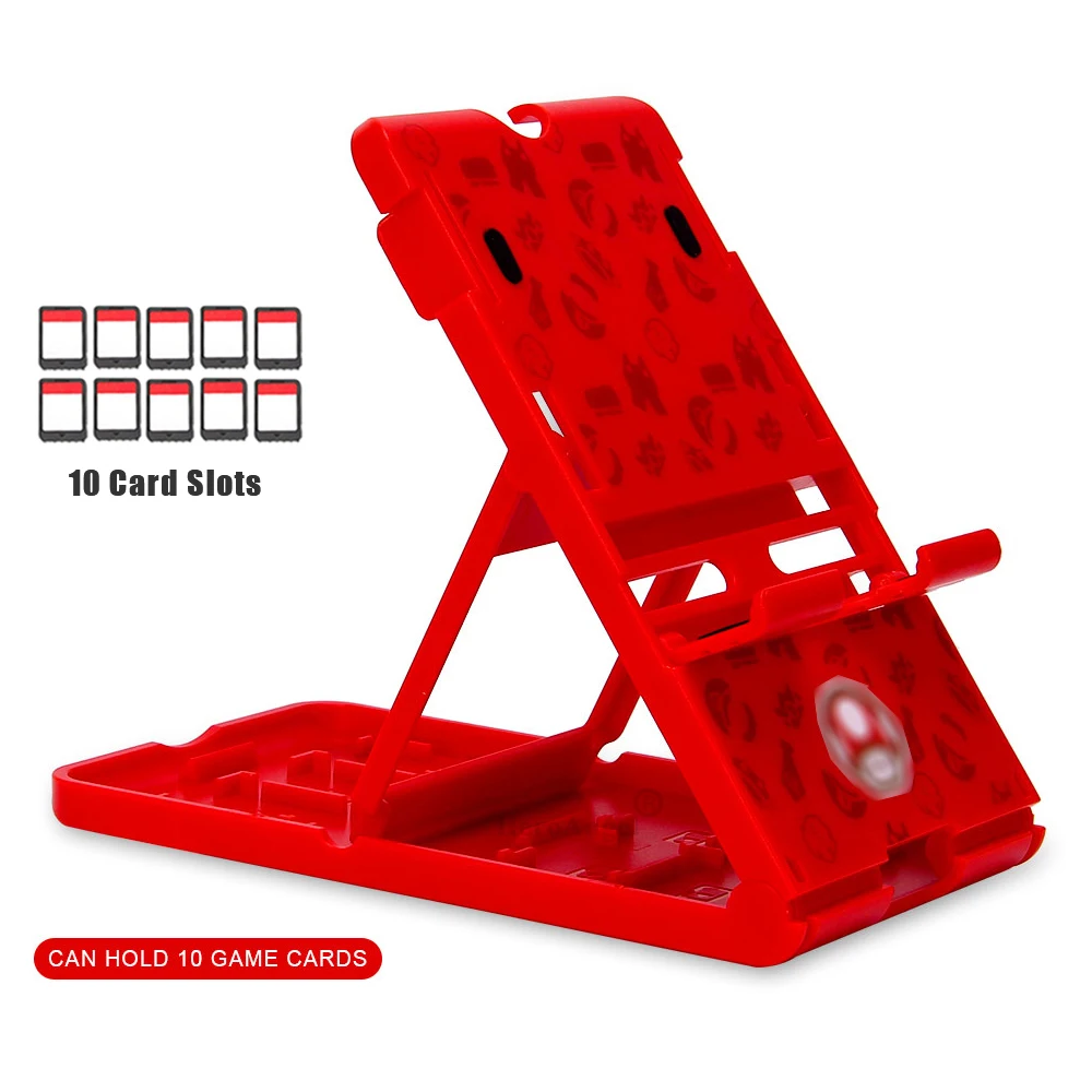 لعبة حامل حامل للطي قابل للتعديل المحمولة طوي حامل الهيكل الرئيسي قوس المدمجة PlayStand لنينتندو سويتش 11 كولو