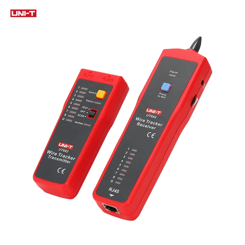 UNI-T UT682 Series Wire Tracker Toner Probe Telephone Line Network Cable  Ethernet LAN Tester Calibration Detector Line Finder