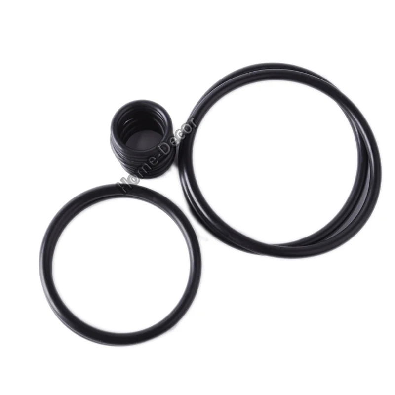 10pcs Waterproof Oil Resistant 1.0 mm (Wire Diameter)  Butyronitrile O-Ring Rubber Sealing Ring O.D 48-170mm for Oil sealing