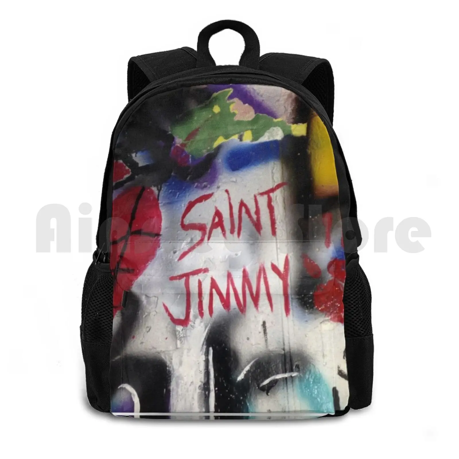 

Green Day Graffiti Outdoor Hiking Backpack Riding Climbing Sports Bag Green Day Graffiti Billie Joe Armstrong Mike Dirnt Tre