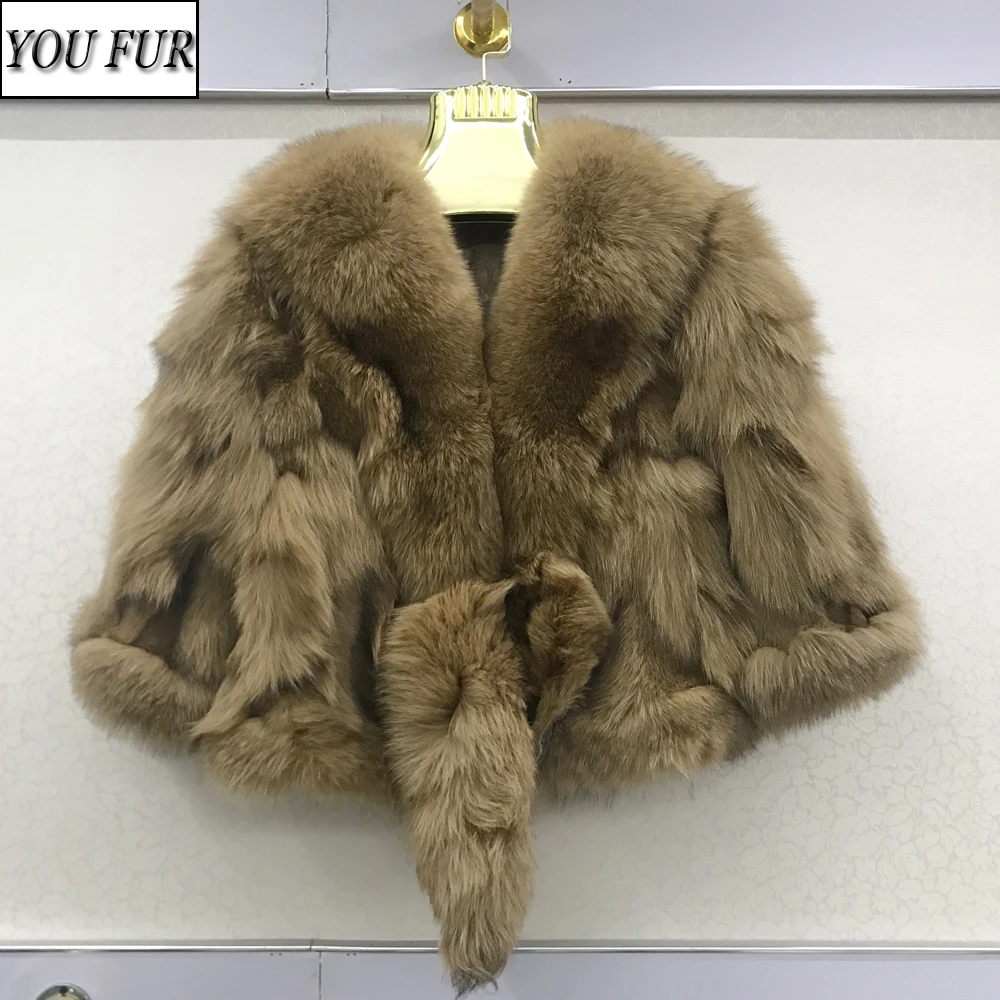 

Women Fashion Genuine Real Fox Fur Coats Winter Lady 100% Natural Fox Fur Short Style Overcoat Good Quality Real Fox Fur Jackets