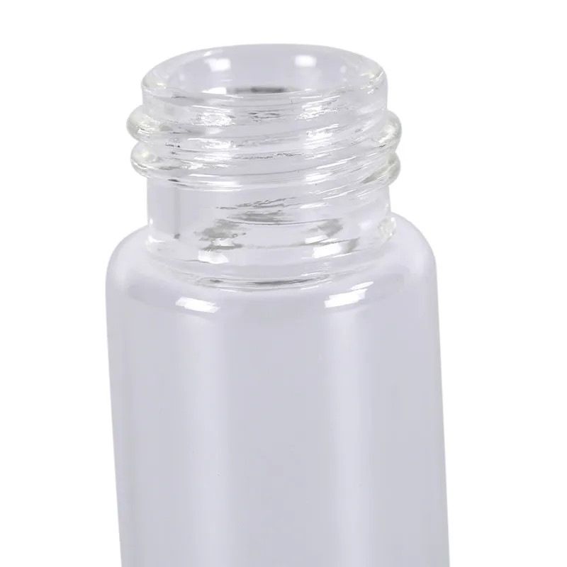 1pcs 20ml Transparent Clear Lab Small Glass Vials Bottles Containers With Black Screw Cap Liquid Sampling Sample Glass Bottles