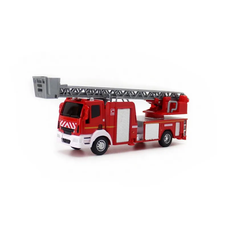 Camion de pompiers échelle en alliage 1:50, camion-citerne d'eau jouets, cadeaux d'emballage d'origine de haute qualité, livraison gratuite