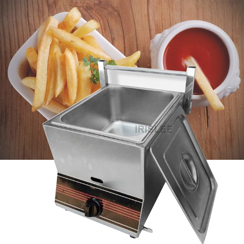 

Gas Deep Tank Potato Chips Fryer Stainless Steel Fish Fried Gas Deep Fryer Oven One Tank Two Tanks With Baskets