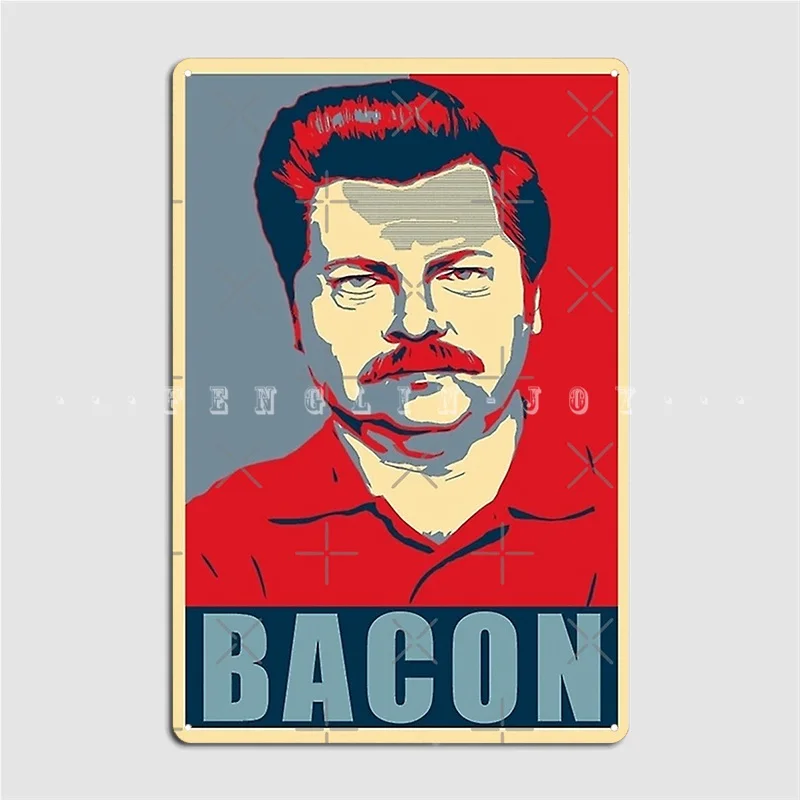 Ron Hope Swanson Metal Sign Cinema Kitchen Kitchen Funny Wall Decor Tin Sign Poster