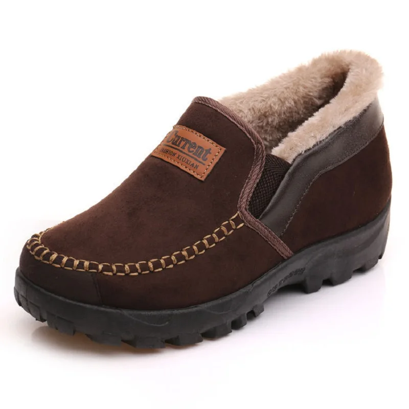 

Winter Safety Shoes Women 2021 Cotton Boots Warm Velvet Padded Thickened Work Shoes Non-Slip Casual Suede Women Shoes