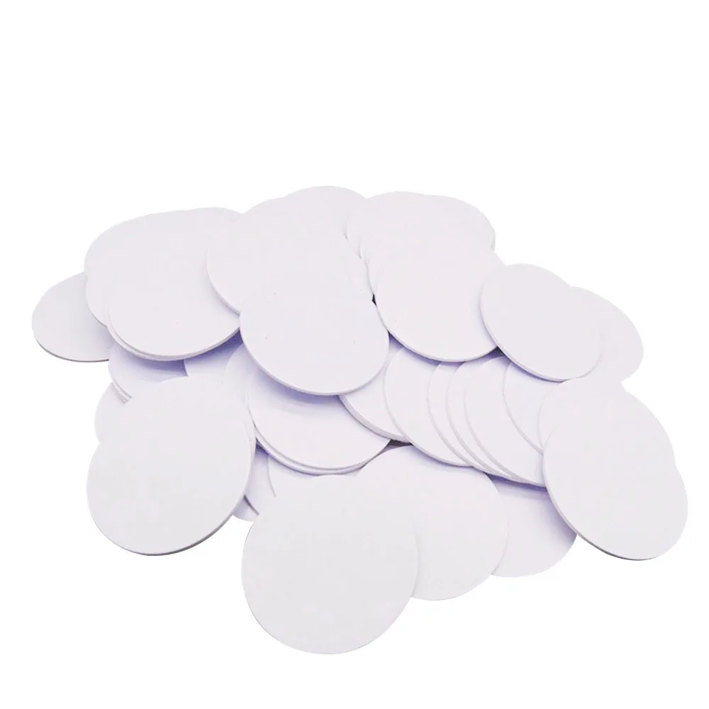 (10PCS/LOT) 125khz TK4100/EM4100 is Compatible RFID Tags Round Shape 25mmx1mm Waterproof PVC Small Coin Cards In Access Control