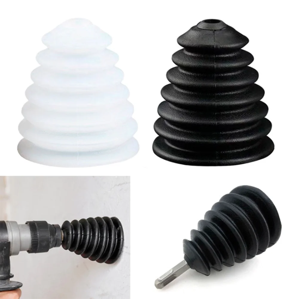 Taladro eléctrico con cubierta de polvo, martillo de impacto de goma, recolector de polvo de taladro, dispositivo a prueba de polvo, accesorios de herramientas eléctricas