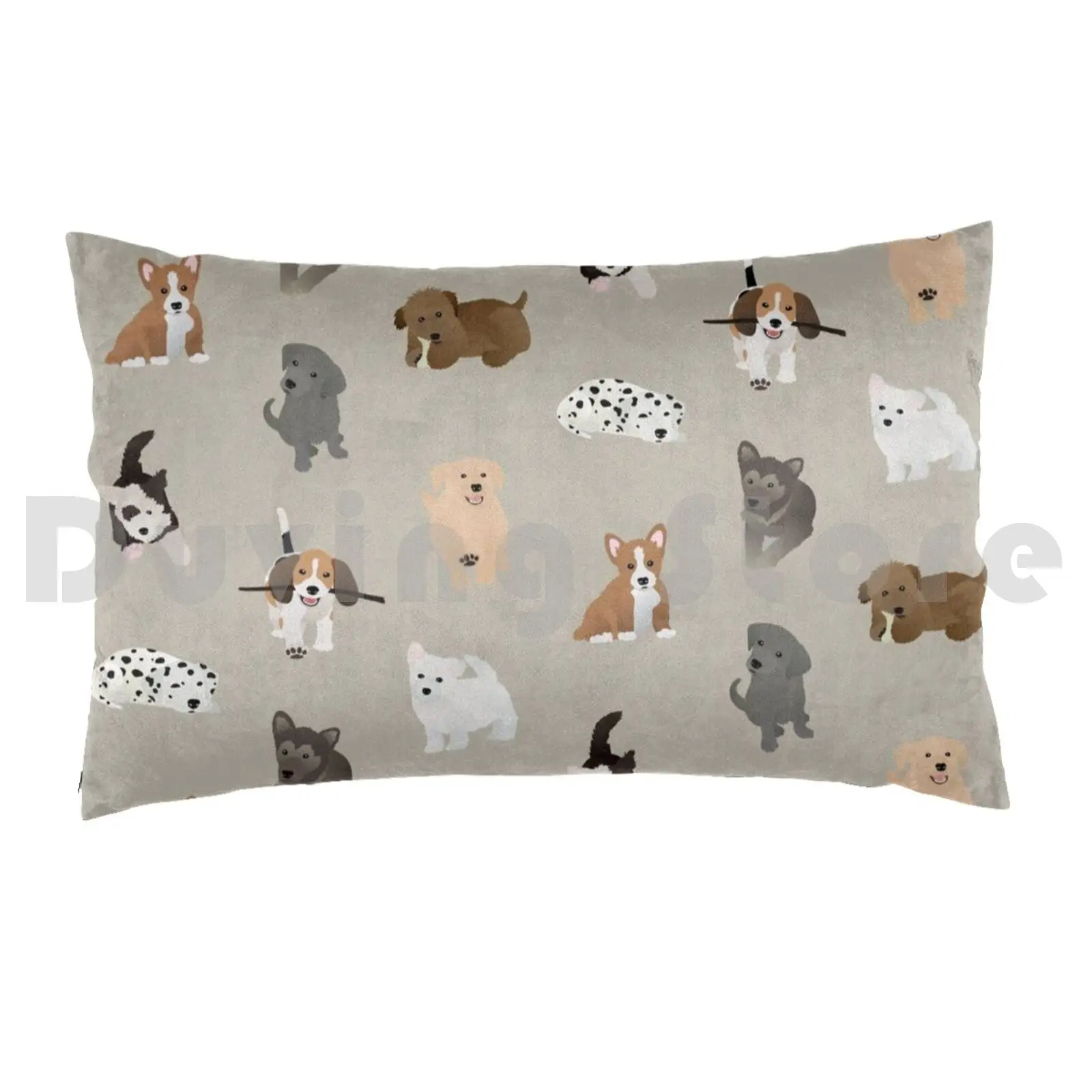 Puppies 2 : More Pups Pillow Case 20*30 Inch Dogs Pups Puppies Dog Animal Animals Pup Puppy Pattern Nature