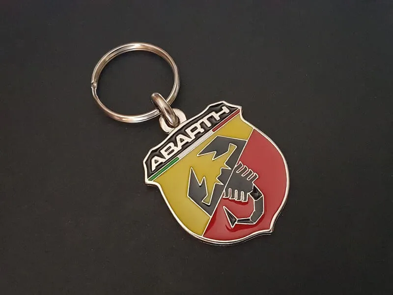 Keychain Abarth 500 850 1000 1500 Ritmo 124 Rallye 131 Punto 595 695 Fiat, keyring