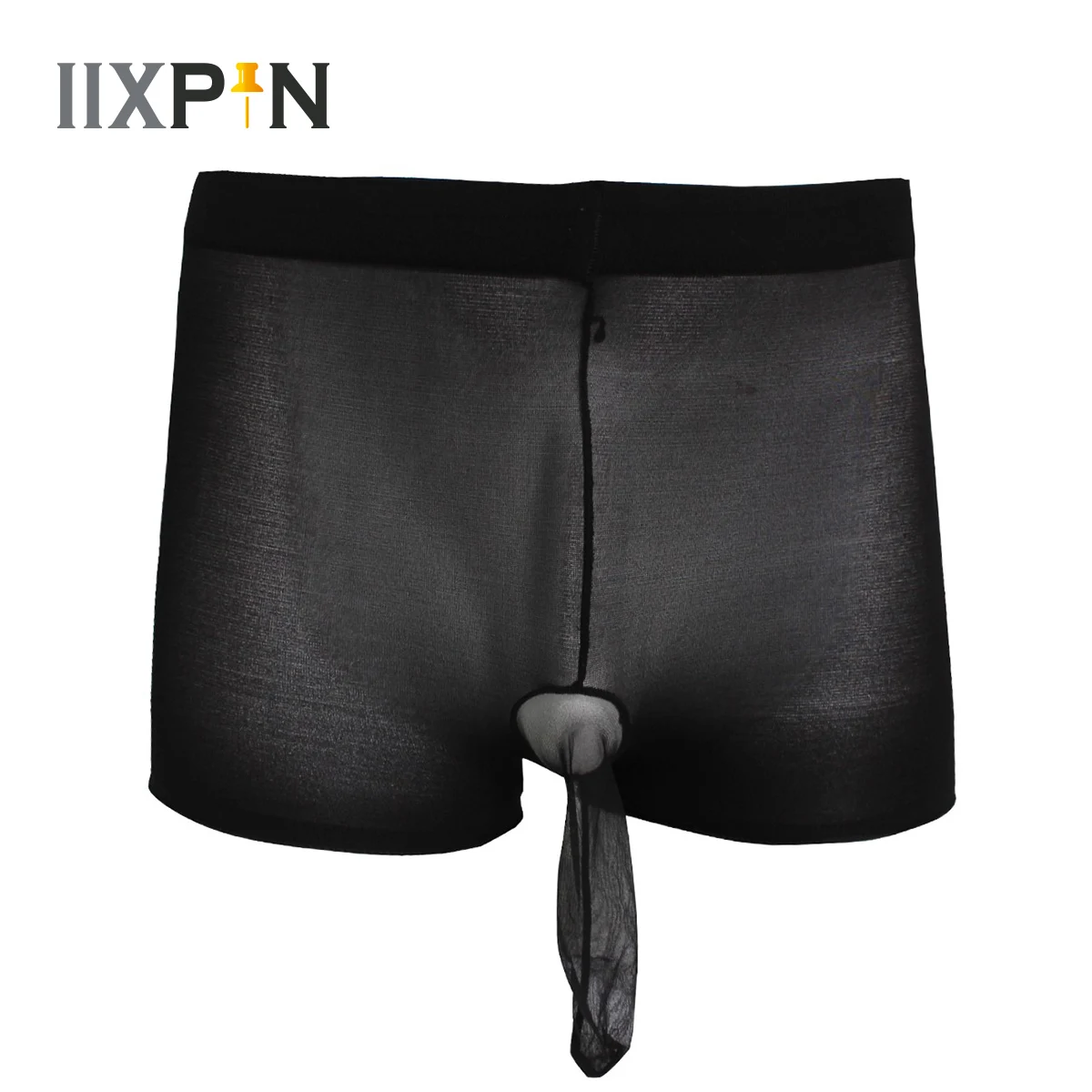 

Sexy Men COCK Ring U Convex Pouch G-string High Waist Ultra Thin Erotic Boxer Briefs Stocking See Through Underwear Gay Wear