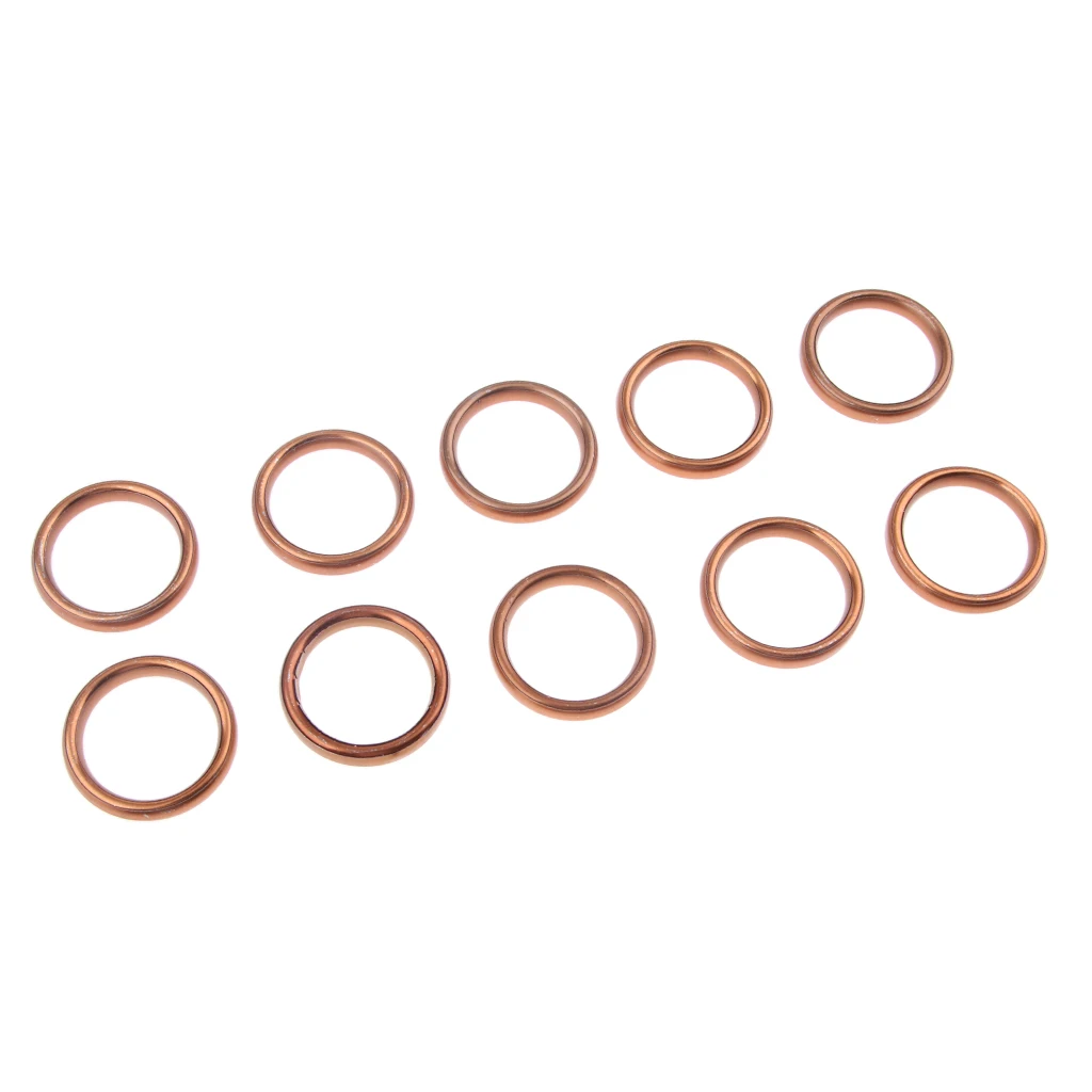 10x Motorcycle EXHAUST MUFFLER GASKET KIT O Rings for Honda CG125 GGY6 125CC