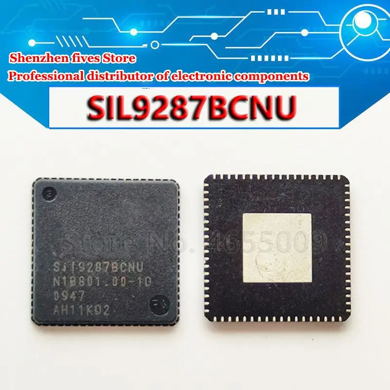 (2-5 قطعة) 100% جديد SIL9287BCNU SiI9287BCNU SIL9287B SiI9287B SIL9287 SiI9287 Si19287BCNU Si19287B Si19287 QFN-72 شرائح