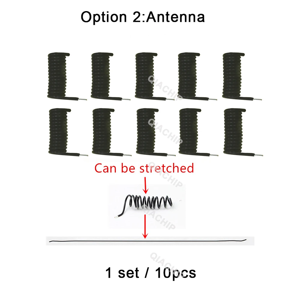 QIACHIP 433Mhz Antenna For 433Mhz RF Receiver And Transmitter Module For Wireless Remote Controls 10pcs/1set