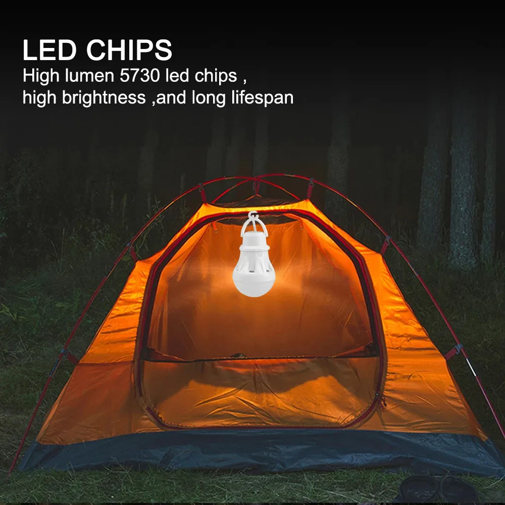 Lámpara de Camping alimentada por USB, bombilla Led portátil, lámpara de energía, iluminación Led, tienda de campaña, luz nocturna para senderismo