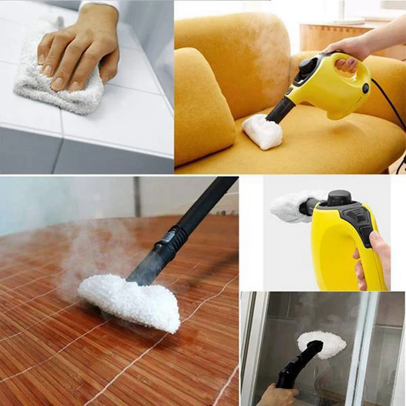 Novo 12 peças de limpeza a vapor para karcher sc série sc1/sc2/sc3/sc4/sc5 limpeza a vapor acessórios toalha capa