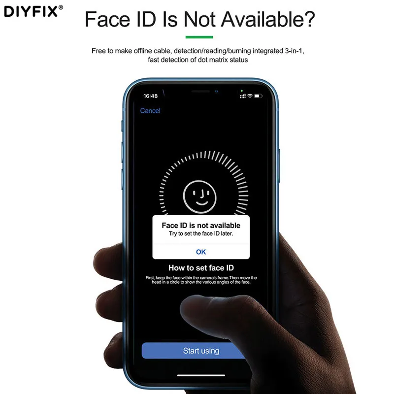RELIFE TB-04 Detection/Reading/Burning Integrated 3 in 1 FACE ID Detector For Iphone X-11 Pro Max Dot Matrix Facial Repair Tool