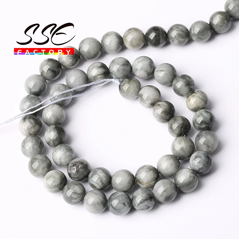 5A Natural Gemstones Eagle Eye Hawk Eye Beads Round Loose Bead For Jewelry Making Diy Charm Bracelet Accessories 6 8 10 12mm 15\