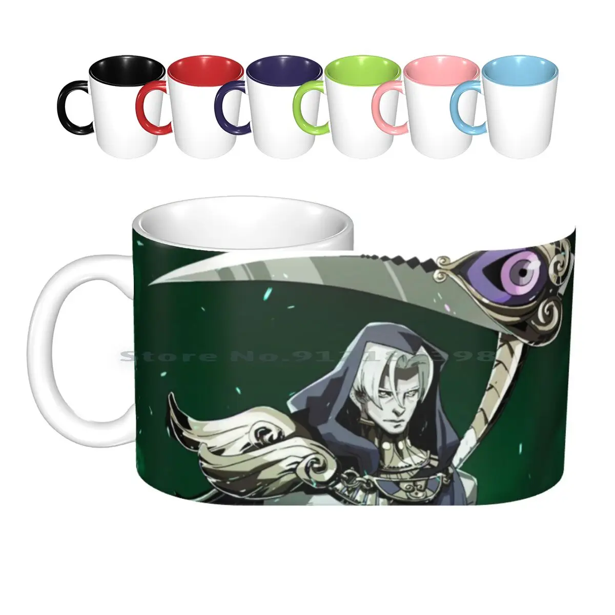 Thanatos Ceramic Mugs Coffee Cups Milk Tea Mug Thanatos Hades Hades Game Hades Gaming Greek Mythology Lore Olympus Mythology