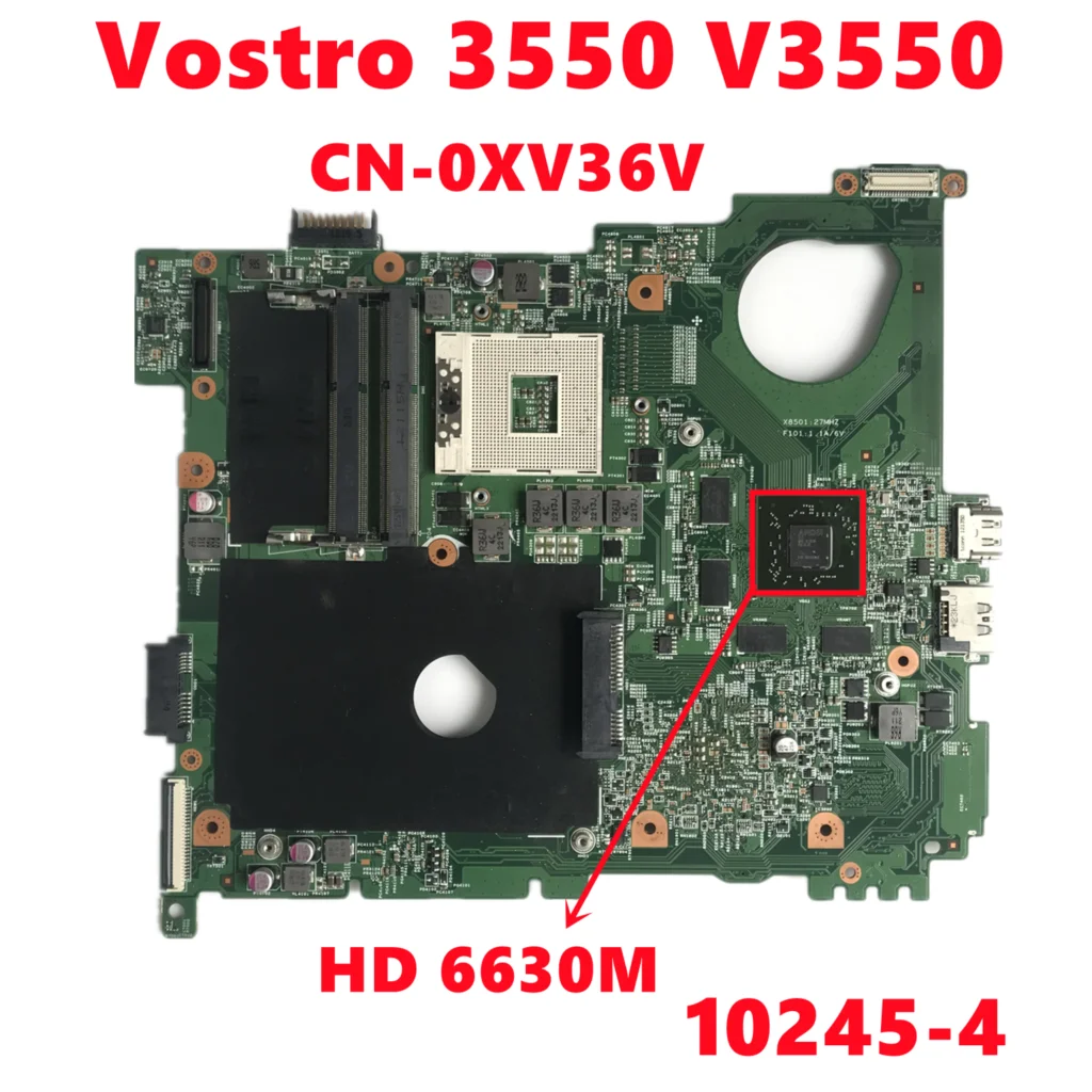 CN-0XV36V 0XV36V XV36V per dell Vostro 3550 V3550 scheda madre del computer portatile 10245-4 con 216-0810005 GPU HM67 DDR3 100% Test di lavoro