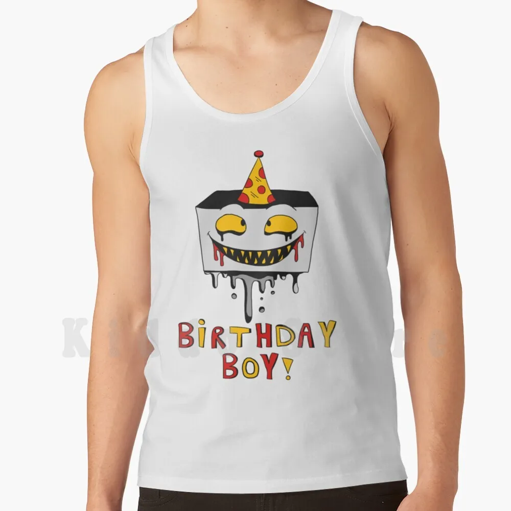 Birthday Boy Blam Tank Tops Vest 100% Cotton Birthday Boy Blam One Night At Flumptys Flumpty Bumpty Onaf Fnaf Five