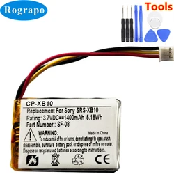 새로운 SF-08 배터리 소니 SRS-XB10 누산기 1400mAh 리튬 폴리머 교체 배터리 3 와이어 플러그 + 도구