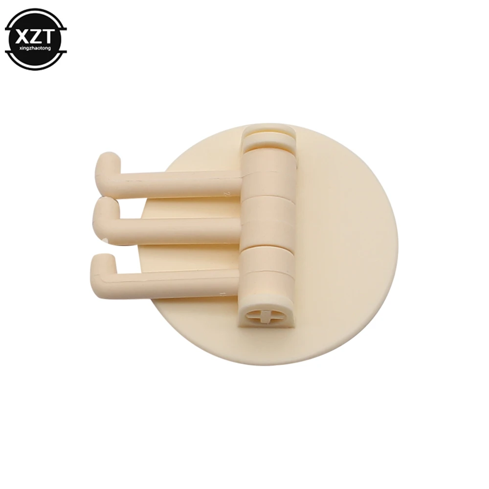 Kitchen Supplies Storage Holders Racks Strong Adhesive Wash Cloth Hooks Space Saving Rotatable Home Bathroom Storage Towel Rack