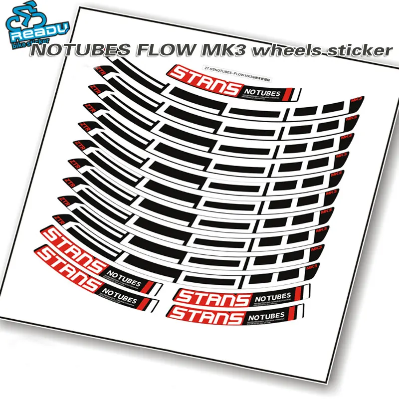 2017 NOTUBES FLOW MK3 Mountain Bike Wheelset rim sticker for two wheels sticker