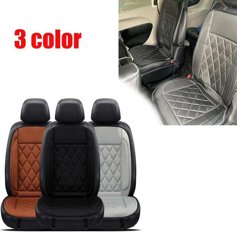 

3 color 12V Heated Car Seat Covers Cushion Universal Seat Heater for Winter Heating Thermal Seatpad Auto Accessories