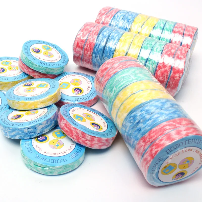 10pcs Compressed Towel Magic Travel Wipe Soft Non-woven Expandable Just Add Water Outdoor Hiking Camping EDC Accessories