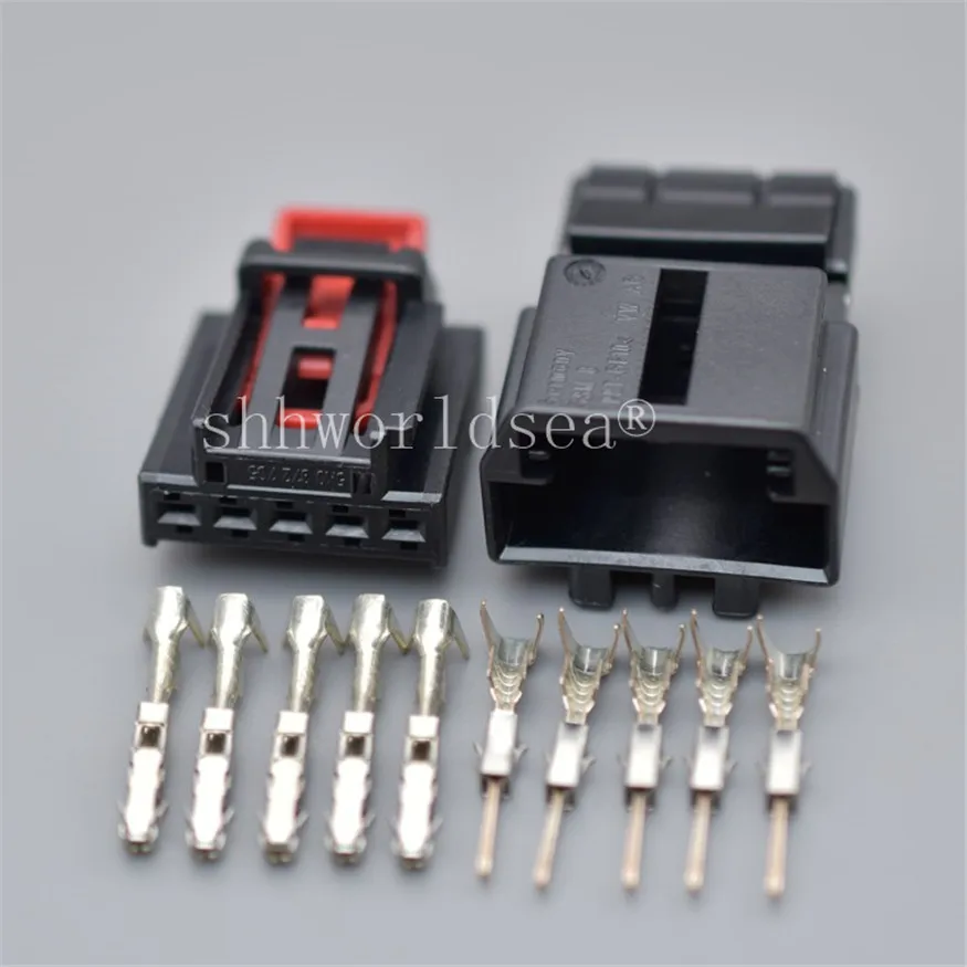 Shhworldsea 5 Pin Way Male Female Taillight Lamp Plug Connector For Audi VW TIGUAN Beetle CC Golf 5K0 972 705 5G0 972 715