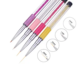 Nail Brush Line Painting Acrylic Pen Gel Drawing Manicure Tool  Lengths 5mm 7mm 11mm 20mm Nail Accessories Tools