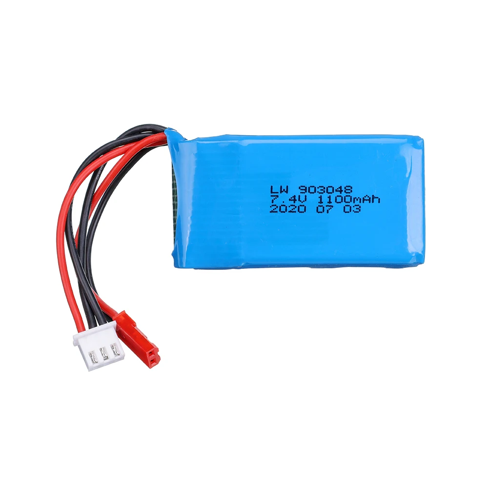 7.4V 1100mAh 25C  Li-Po Battery for WLtoys A949 A959 A969 A979 V912 V913 V353 k929 V262 L959 T23 T55 car battery parts