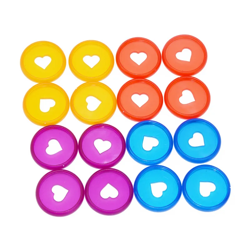 30Pcs 28Mm Plastic Binding Discs Bindmiddel Ringen Kleurrijke Hartvormige Discs Losbladige Gesp Paddestoel Gat notepad Ringen Binding