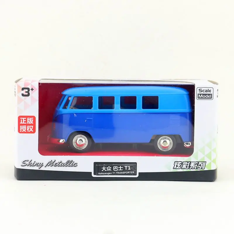 1:36 Scale RMZ City Toy Diecast Model Volkswagen T1 Transport Bus Pull Back Car Educational Collection Gift With Original Box