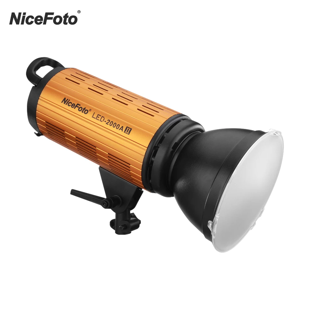 NiceFoto LED-1500A/2000A II 150/200W LED Video Light Lamp Fill-in Light 3200-6500K+LCD Display APP Control for Studio Portrait