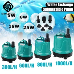 New EU Aquarium Fish Tank Submersible Pump Bottom Suction Pump 25W 18W 8W 5W Water Change Pump Bottom Filter manure Suction Pump