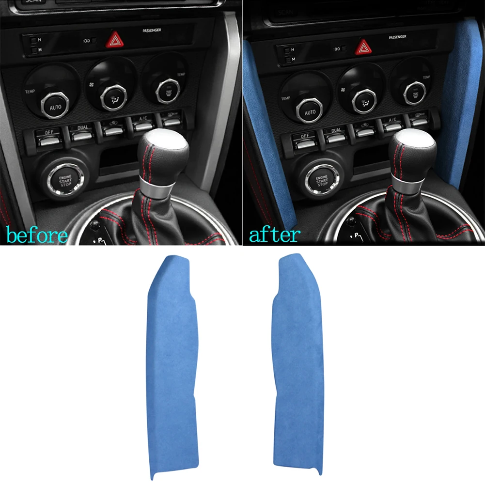 

Car Fur Leather Center Console Panel Cover Decorative Trims for Subaru BRZ Toyota 86 2013-2020