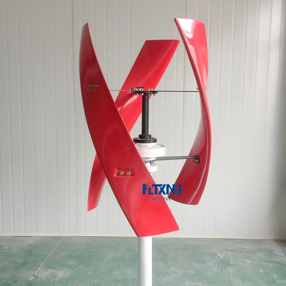 

FLYT 1500W Vertical Axis Coreless Wind Turbine Generator 1.5KW 48V 96V Windmill For Home Low RPM 3 Blades