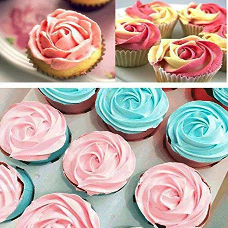 3PCS/Set Large Russian Icing Piping Pastry Nozzle Tips Baking Tools Cake Decorating Set Stainless Steel Nozzles Cupcake