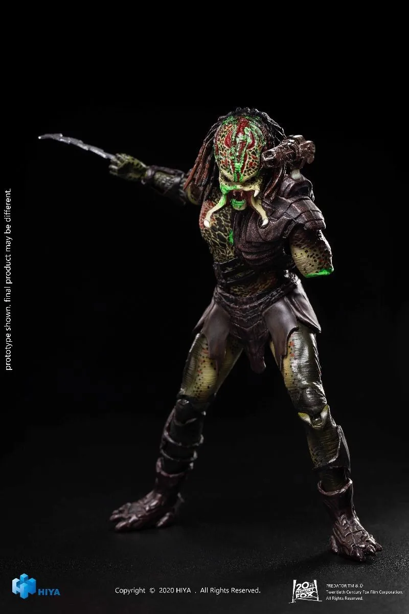 Hiya Toys-figura de acción de depredadores, modelo LP0102, Battle Damage, Berserker 1/18 Predator, 5"